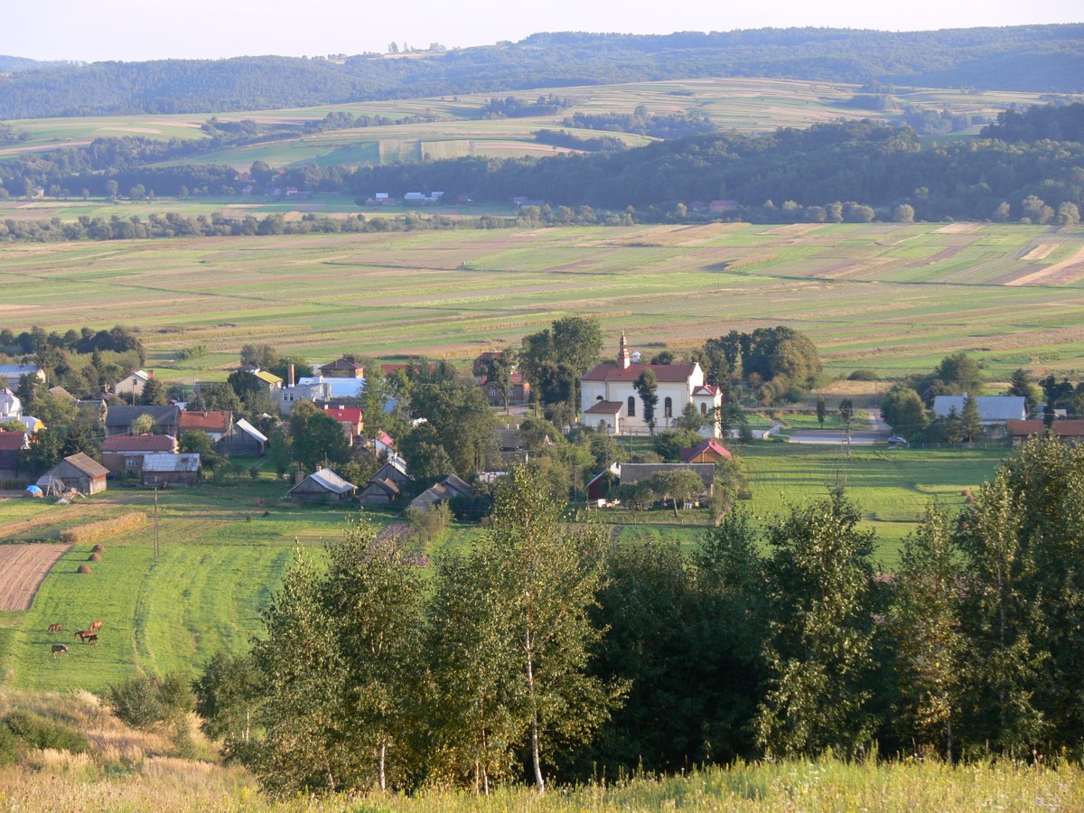Widok na dolinę i wieś / View over the valley and village