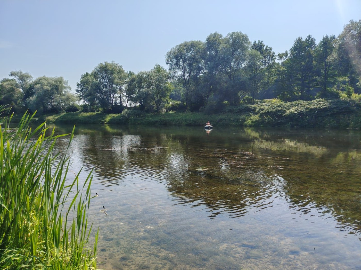 Rzeka San w pobliżu chaty / The San River near the cottage